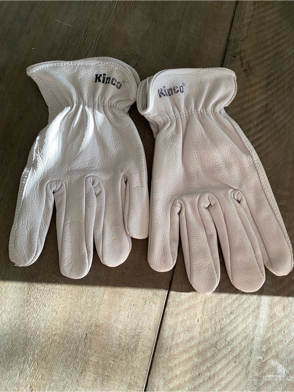 Kinco White Leather Work Gloves. New!